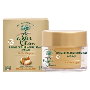 Le Petit Olivier Voedende anti-aging nachtbalsem met arganolie, 50 ml