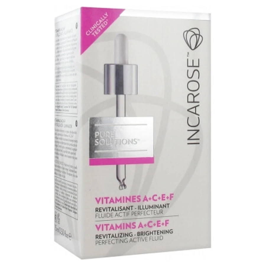 Incarose Pure Solutions: Vitaminas A, C, E y F, 15 ml
