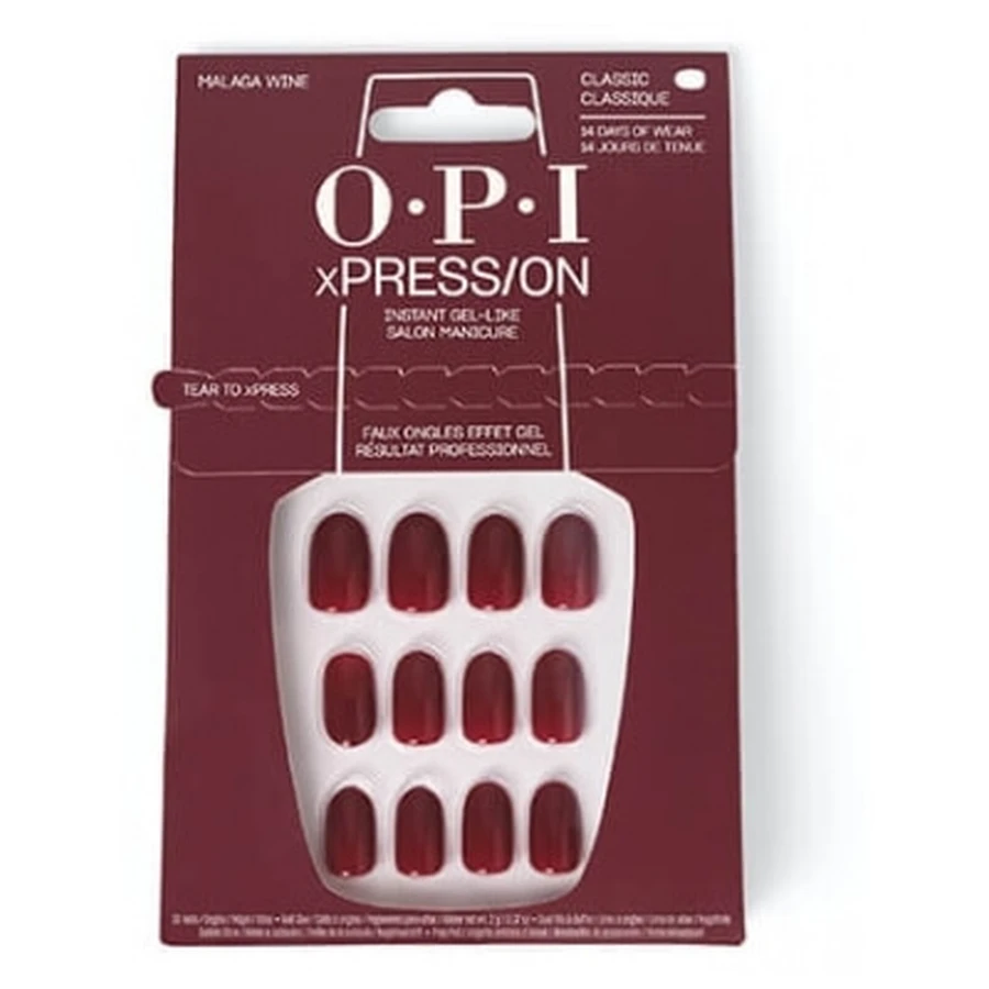 Uñas postizas OPI xPress/On Malaga Wine de OPI