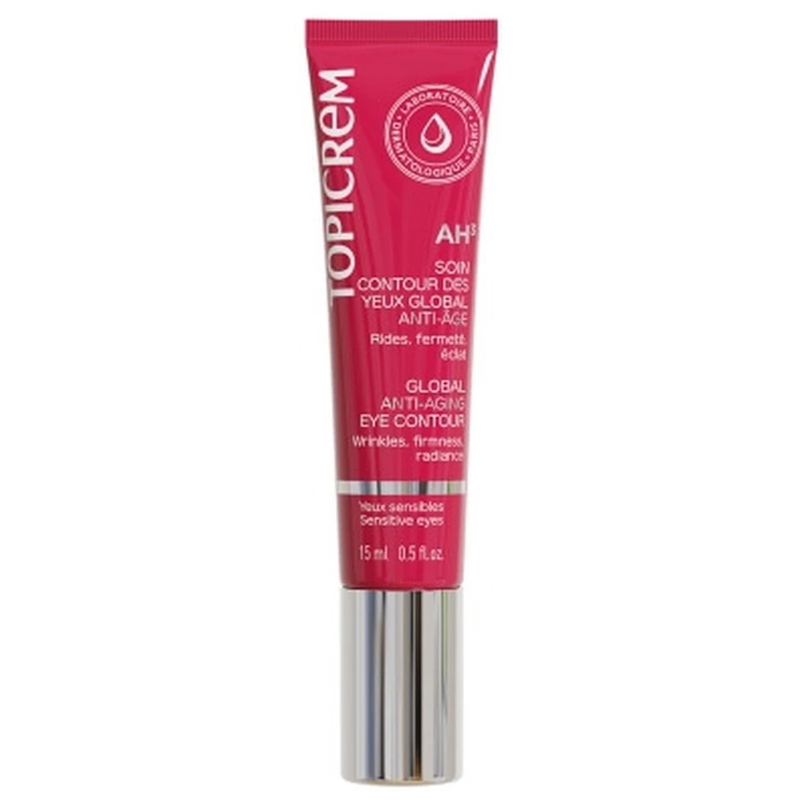 Topicrem AH3: Tratamiento antienvejecimiento integral para el contorno de los ojos, 15 ml