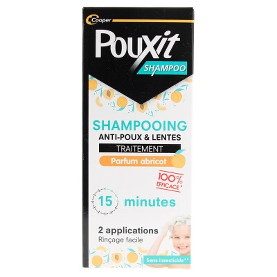 Champú Pouxit de albaricoque contra piojos y liendres, 200 ml