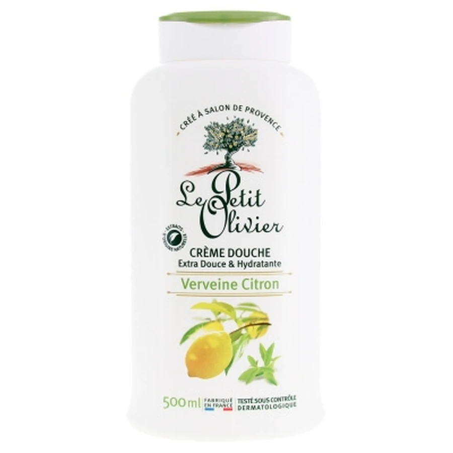 Le Petit Olivier Extra sanfte & feuchtigkeitsspendende Duschcreme, Zitronenverbene, 500 ml