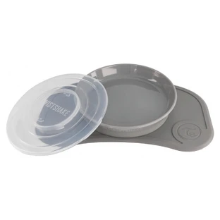 Twistshake Mini Click Mat Tray + Plate & Lid, 6 Months and Up