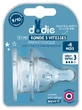 Tetinas redondas anticólicos Dodie 2, 3 niveles de caudal, caudal rápido + 6 meses