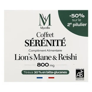 Phytalessence Serenity Gift Set: Organic Lion's Mane 60 Capsules + Organic Reishi 60 Capsules
