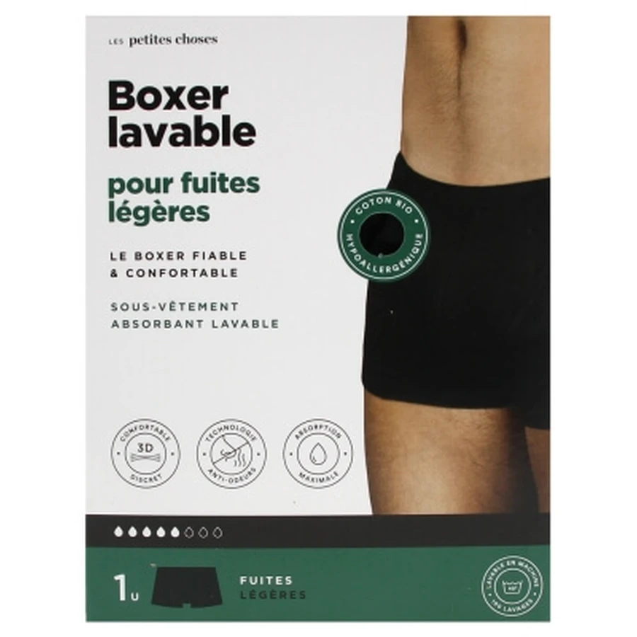 Les Petites Choses Washable Men's Boxer Briefs for Light Incontinence