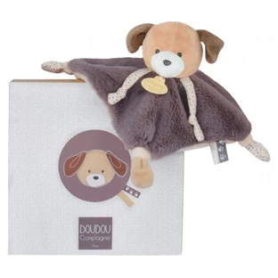 Doudou et Compagnie: Réglisse, el perro, peluche cuadrado