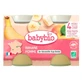 Babybio Banane & Apfel, ab 4 Monaten, Bio, 2 Gläschen à 130 g