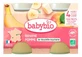 Babybio Banaan & Appel, vanaf 4 maanden, biologisch, 2 potjes van 130 g