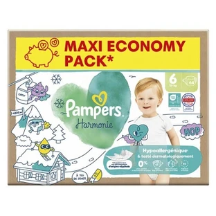 Pampers Harmonie Größe 6 Maxi-Pack, 64 Windeln (ab 13 kg)