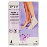 Iroha Nature voetmasker met glycolzuur en melkzuur voor een peelingbehandeling, 2 x 20 ml