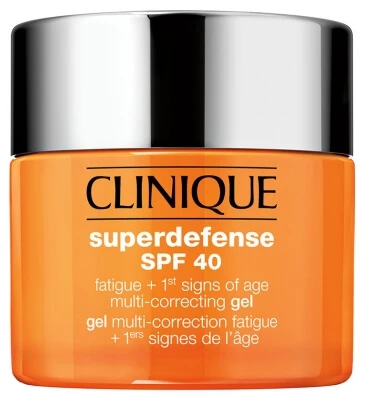 Photos - Sun Skin Care Clinique Superdefense SPF 40 Multi-Correction Gel for Fatigue and Early Signs of Aging, All Skin Types, 50 ml 
