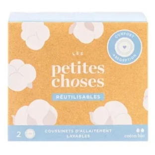 Les Petites Choses: discos de lactancia lavables y reutilizables (juego de 2)