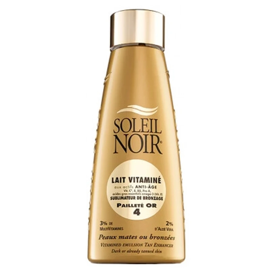 Soleil Noir Vitamineverrijkte lotion die de bruining versterkt, met 4 gouden glitters, 150 ml