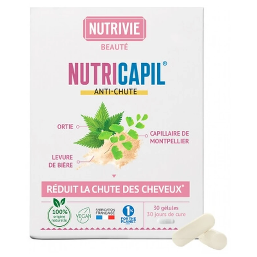 Nutrivie Nutricapil tegen haaruitval, 30 capsules