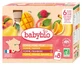 Babybio 100% fruit, vanaf 6 maanden, biologisch, 8 zakjes van 90 g