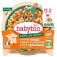 Babybio: zanahorias, coquillettes, champiñones y jamón — Para niños de 15 meses a 3 años — Ecológico, 200 g