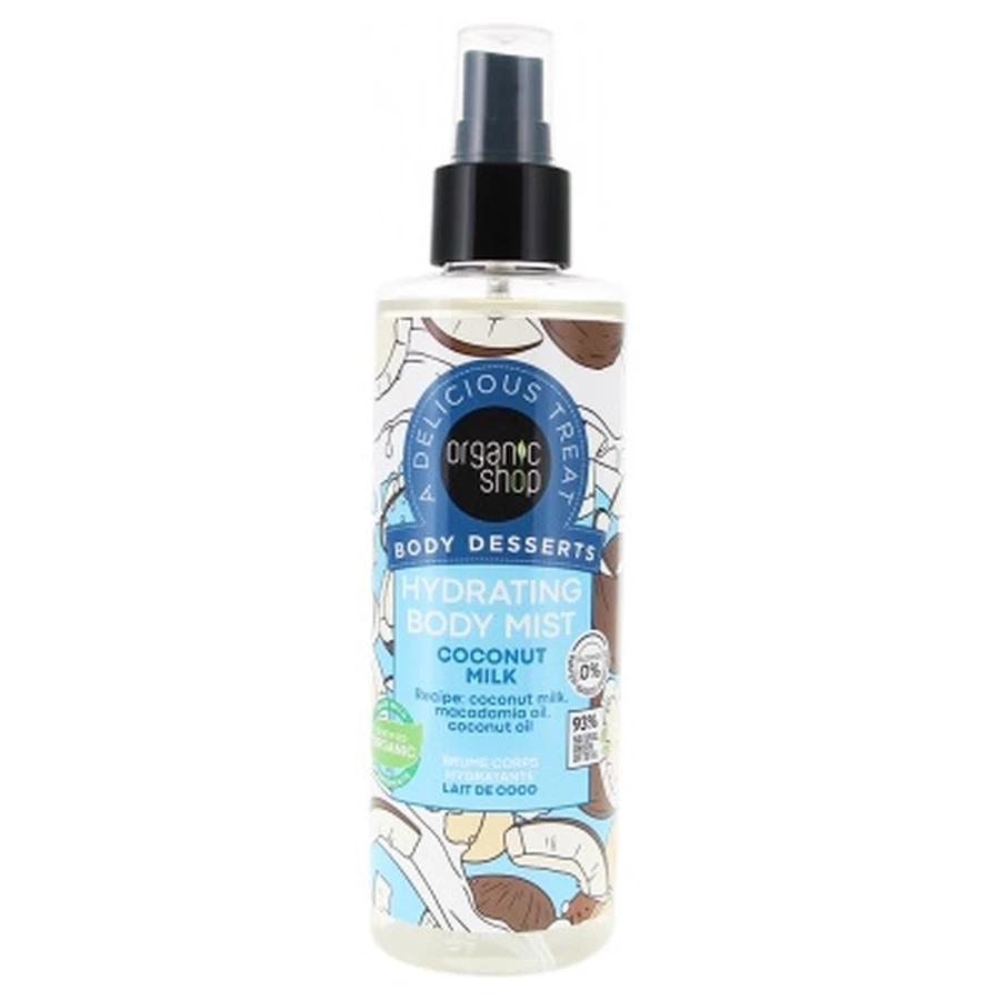 Organic Shop Body Desserts Feuchtigkeitsspendendes Körper-Spray mit Kokosmilch 200 ml