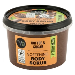 Exfoliante corporal de Organic Shop: Exfoliante corporal suavizante con aceite de café, 250 ml