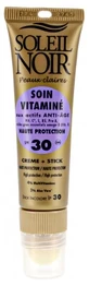 Soleil Noir – krem wzbogacony witaminami SPF 30, 20 ml + sztyft SPF 30, 2 g