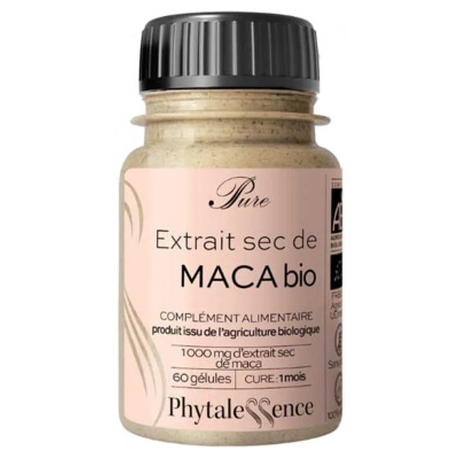 Phytalessence Pure Organic Maca, 60 Kapseln