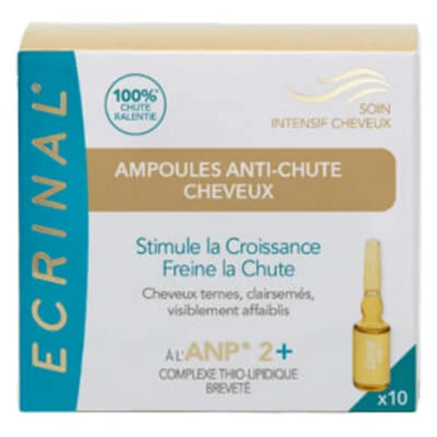 Ecrinal ANP 2+ Intensieve haarverzorging: ampullen tegen haaruitval, 10 x 5 ml
