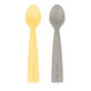 Silicone spoon set, Mellow Yellow/Powder Grey, Minikoioi