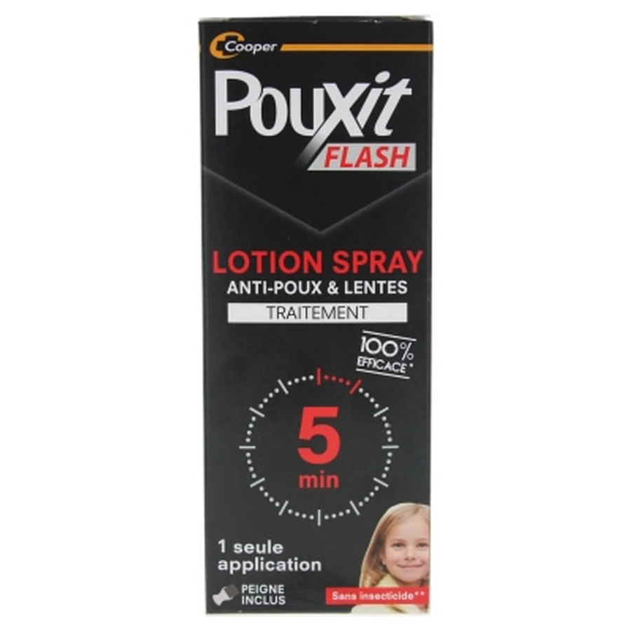 Pouxit Flash Spray gegen Läuse und Nissen, 150 ml