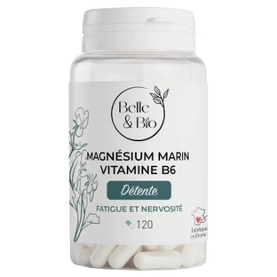 Belle & Bio Marine Magnesium with Vitamin B6, 120 Capsules