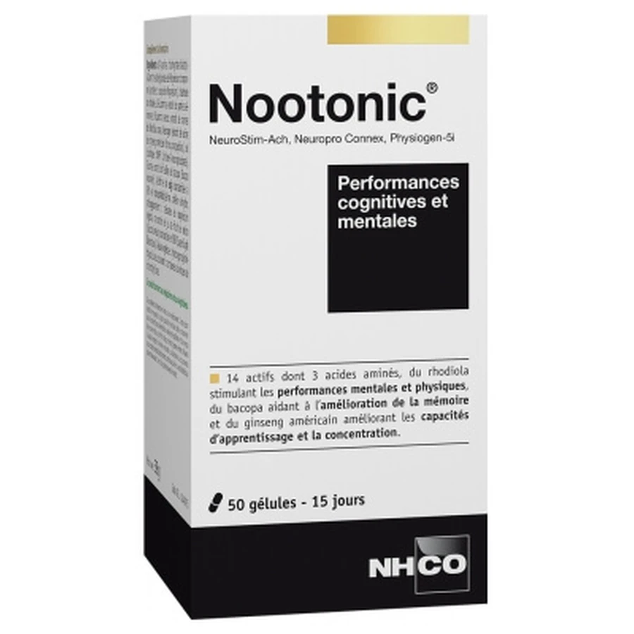 NHCO Nootonic: Rendimiento cognitivo y mental, 50 cápsulas