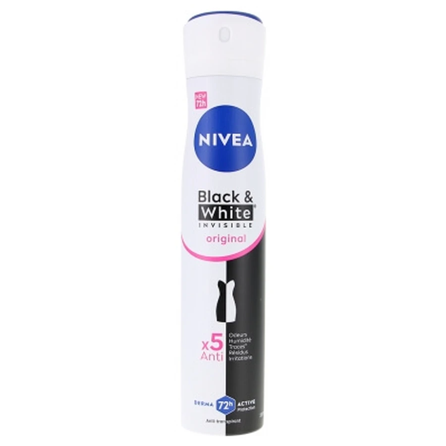 Nivea Black & White Invisible 72-uurs anti-transpirant deodorant spray, 200 ml