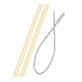 Mellow Yellow &amp; Brush silicone brush and straw set