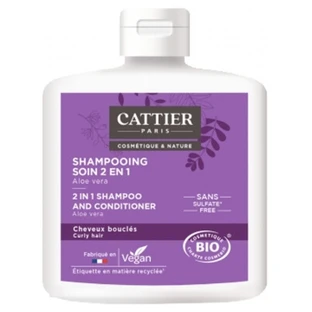 Champú y acondicionador 2 en 1 de aloe vera ecológico de Cattier, 250 ml