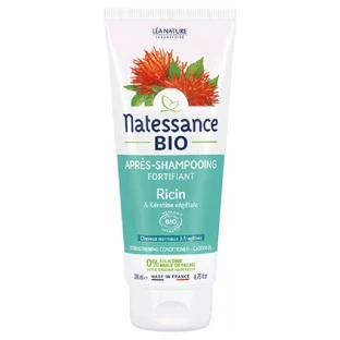 Natessance Versterkende Conditioner met ricinusolie en biologische plantaardige keratine, 200 ml