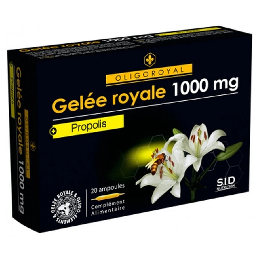 S.I.D Nutrition Oligoroyal Gelée Royale 1000 mg + Propolis 20 Ampoules