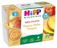 HiPP 100% fruit: appels, perziken, mango’s — voor baby’s vanaf 8 maanden — biologisch — 4 potjes