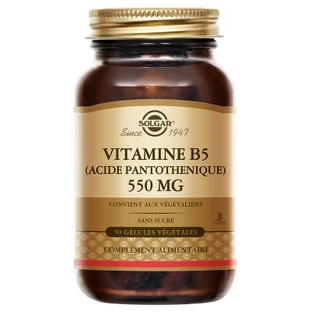Solgar Vitamine B5 (pantotheenzuur) 550 mg, 50 vegetarische capsules