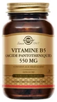 Solgar Vitamin B5 (Pantothenic Acid) 550 mg, 50 Vegetarian Capsules