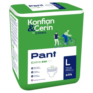 Stentil Konfian & Cerin Pant Extra 14 – saugfähige Unterwäsche für Erwachsene, Größe L