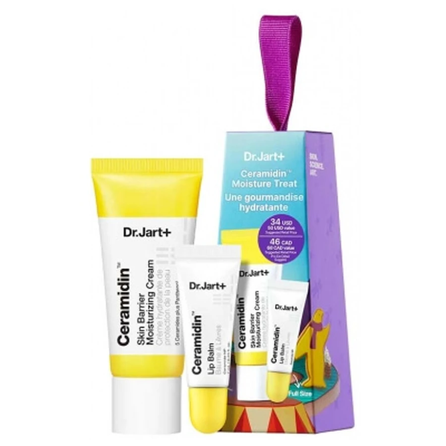 Dr. Jart+ Ceramidin Feuchtigkeitsspendende Hautschutzcreme 15 ml + Lippenbalsam 7 ml