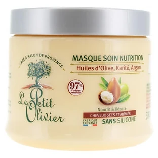 Mascarilla facial nutritiva Le Petit Olivier con aceites de oliva, karité y argán, 330 ml