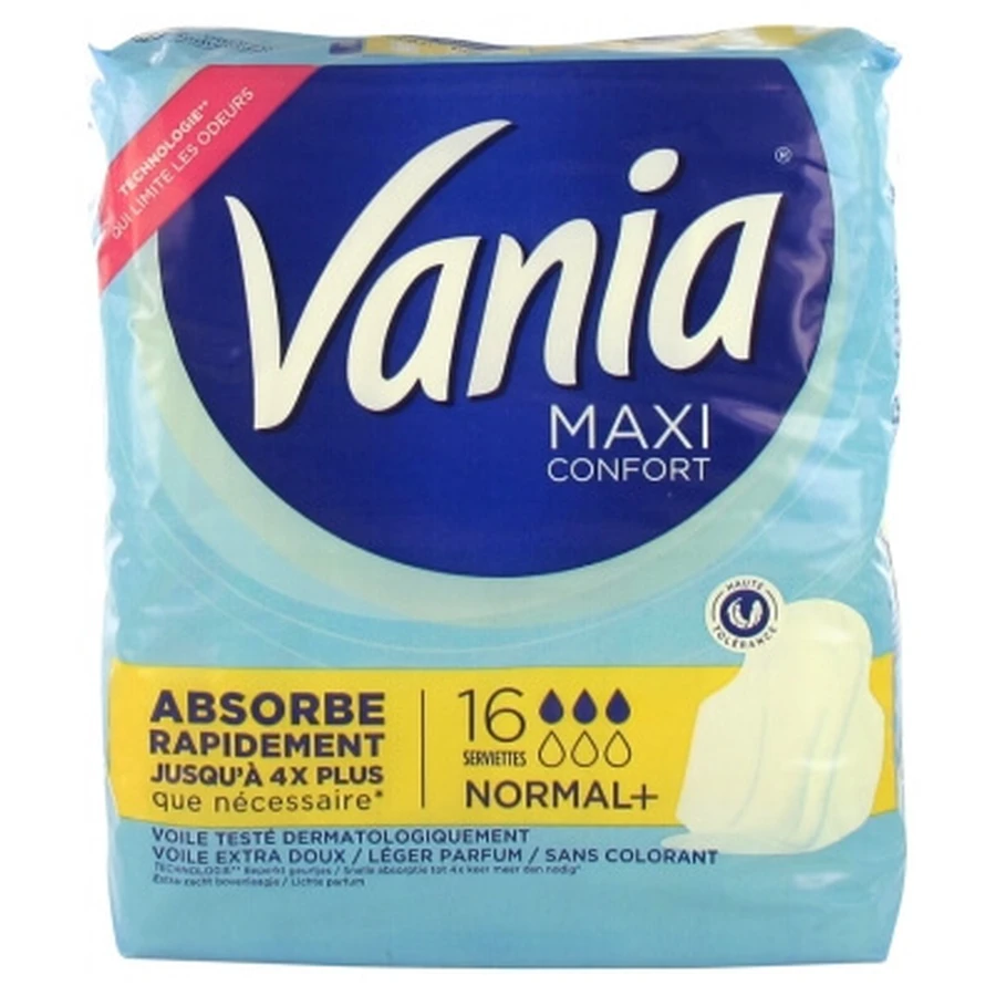 Vania Maxi Comfort Normal+ 16 compresas