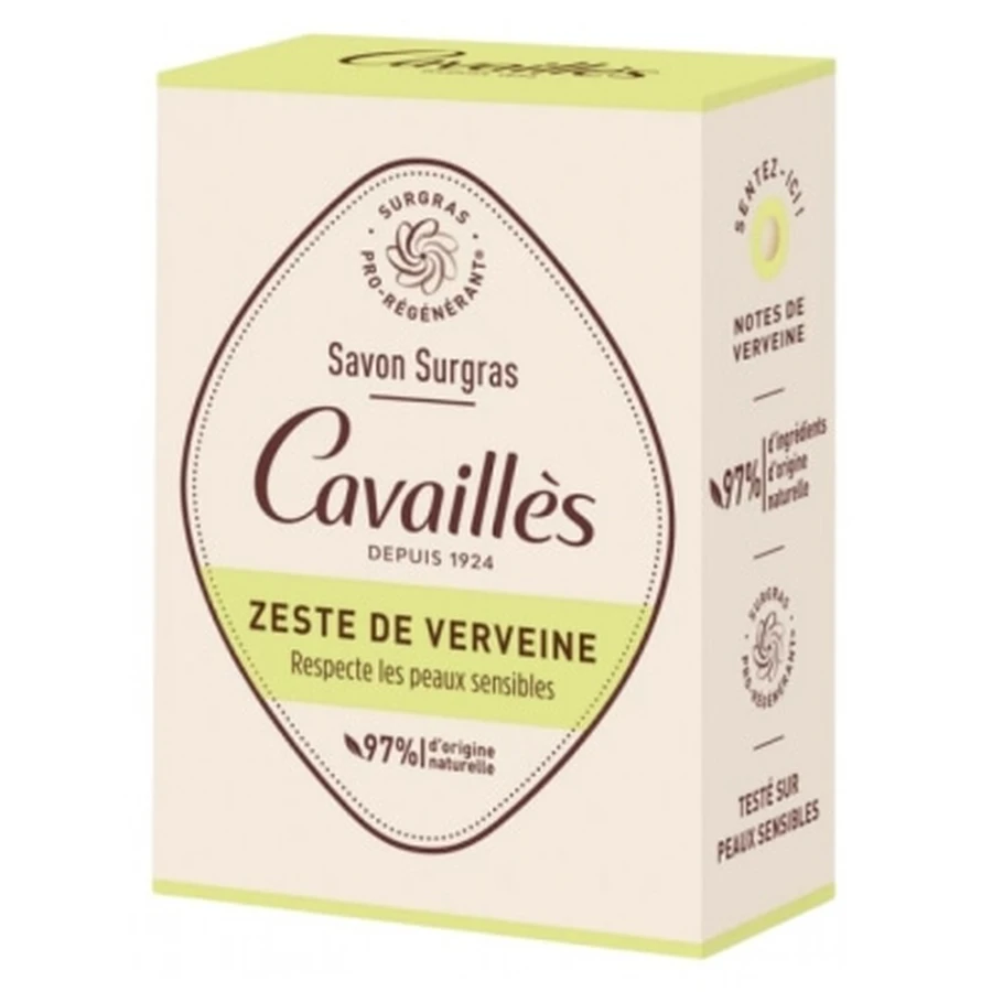 Jabón ultrahidratante de Cavaillès con ralladura de verbena, 100 g