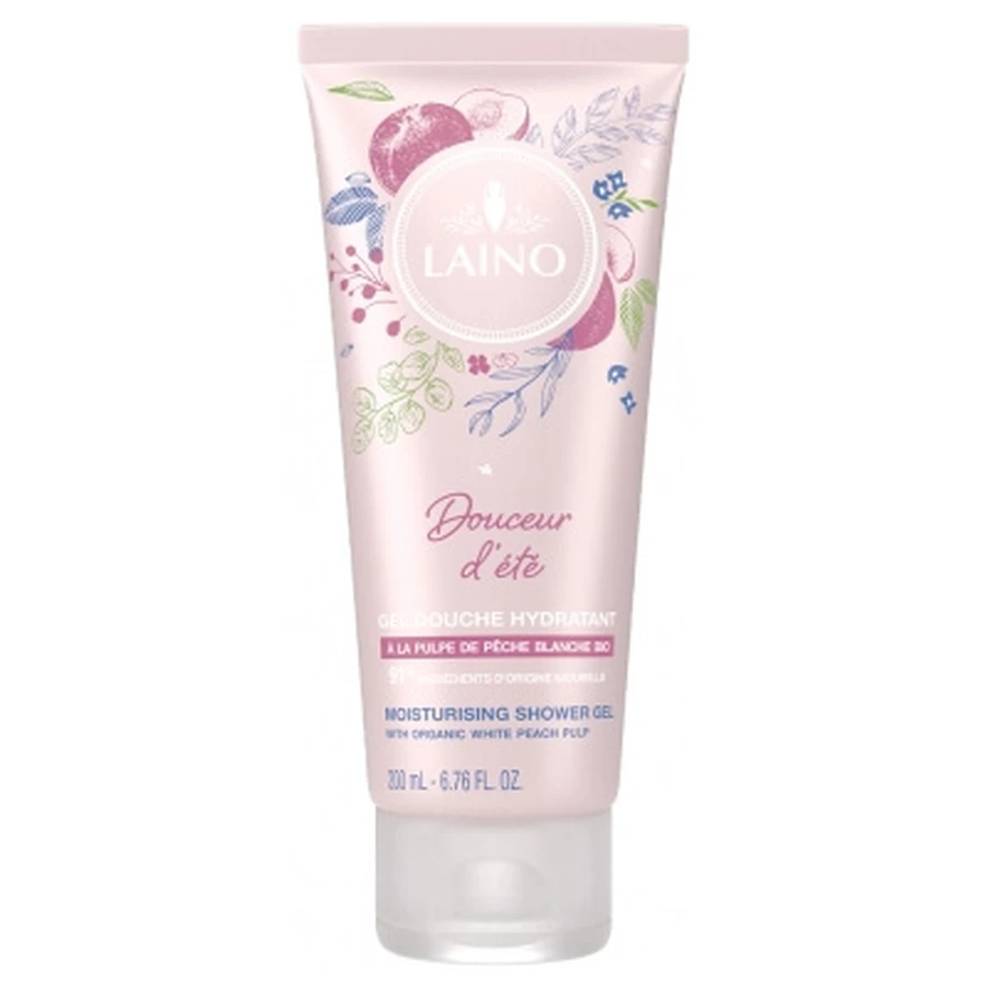 Laino "Summer Sweetness" hydraterende douchegel met wit perzikvruchtvlees, 200 ml