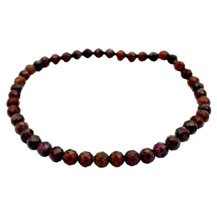 Natura Square Bracelet with Faceted Hessonite Garnet