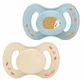Luc et Léa Nature 2 Anatomical Pacifiers with Extra-Thin Nipple, 0–6 Months