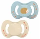 Luc et Léa Nature 2 Anatomical Pacifiers with Extra-Thin Nipple, 0–6 Months