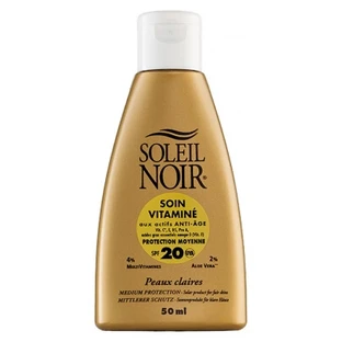 Soleil Noir Zonnebrandcrème verrijkt met vitamines SPF 20, 50 ml