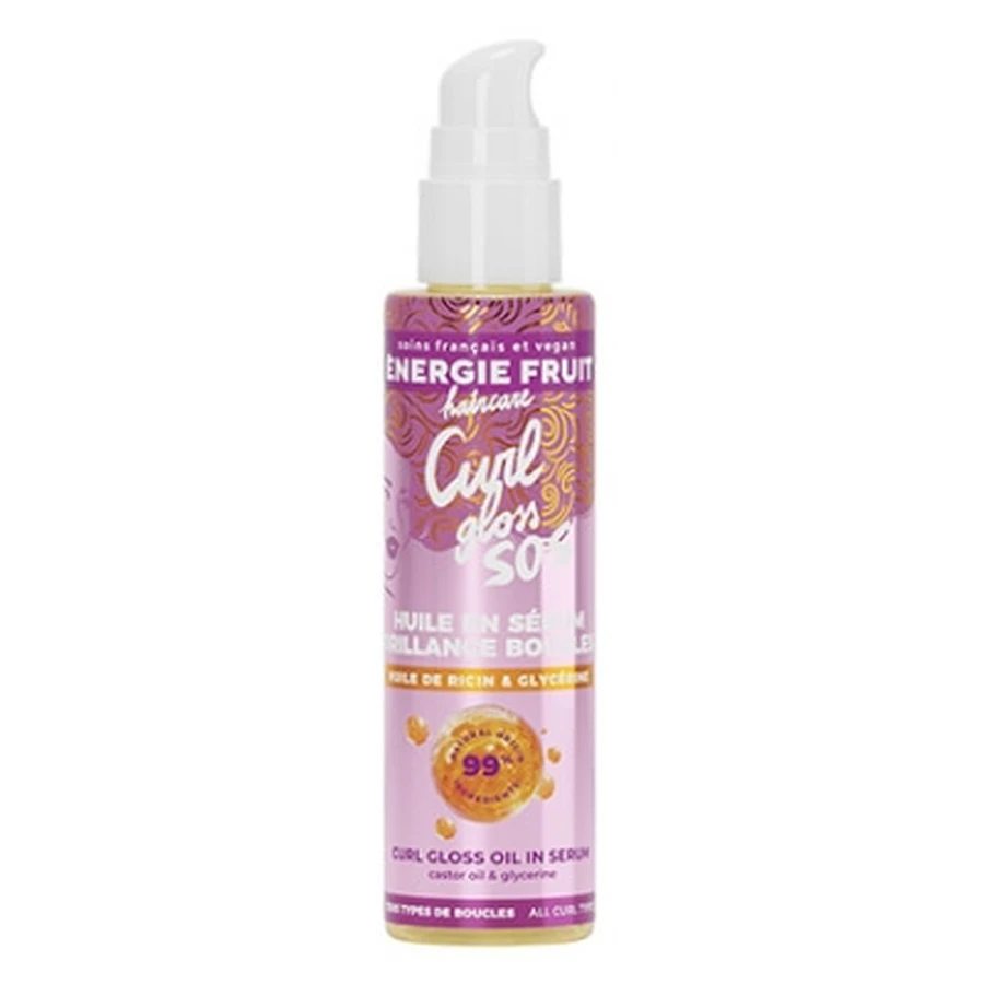 Aceite sérum SOS Energie Fruit Curl Gloss para rizos brillantes, 75 ml