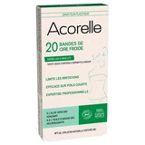 Acorelle Organic Cold Wax Strips for Underarms & Bikini Line, 20 Strips